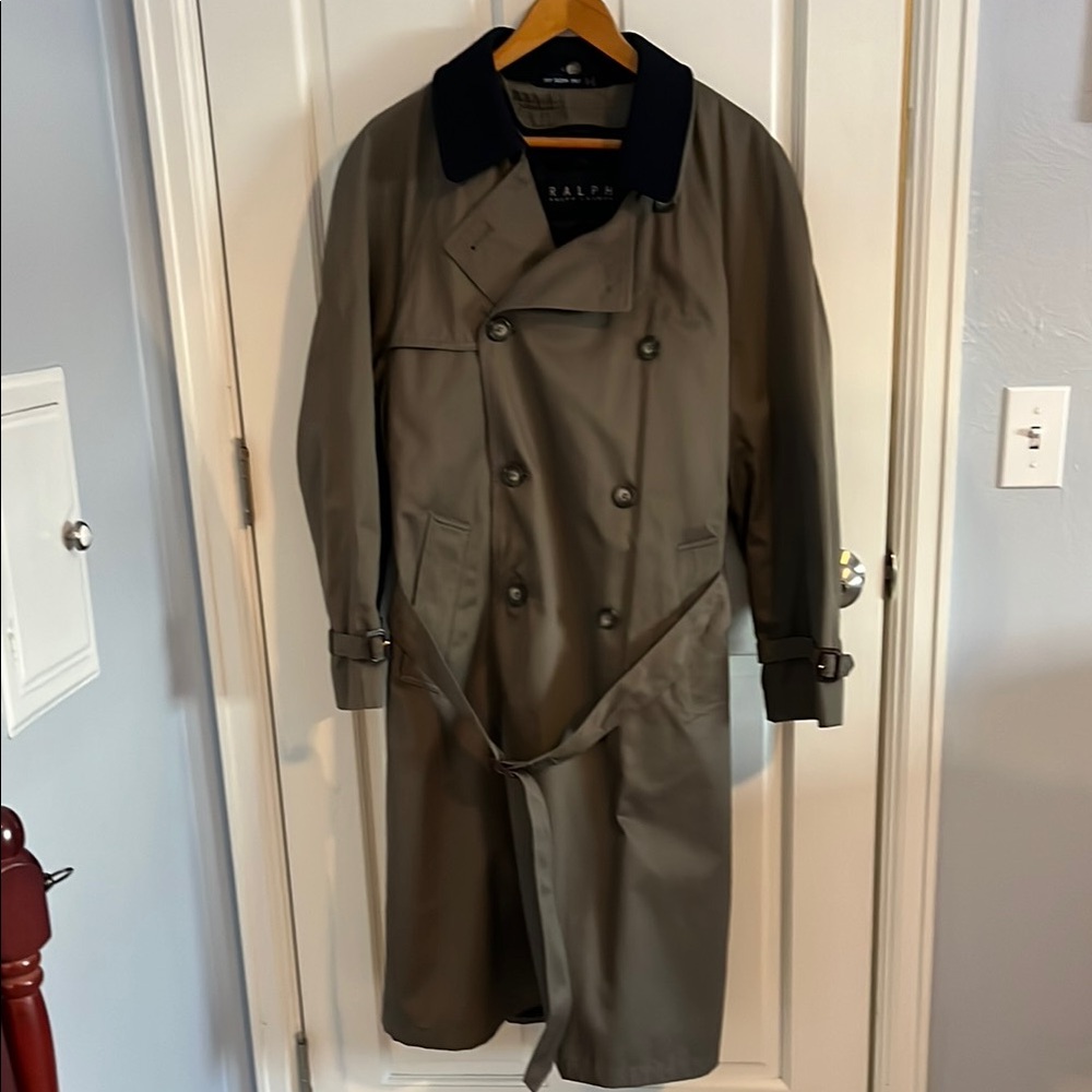 Ralph Lauren Men's Olive Trench Coat